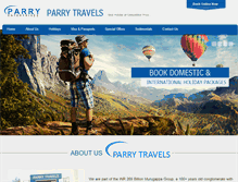 Tablet Screenshot of parrytravels.com